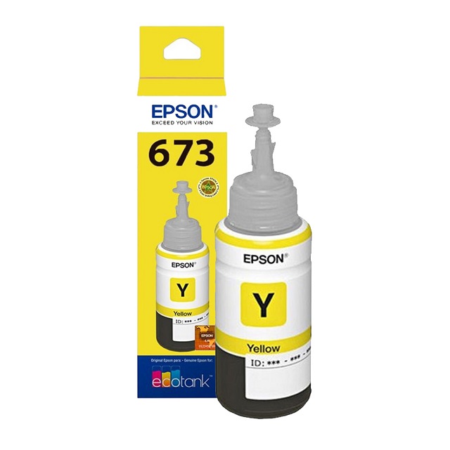 Botella De Tinta Original Epson T673 Amarillo Para Epson L1800 L800 L805 L810 L850 2698